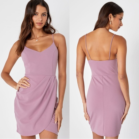 Lulus Dresses & Skirts - NWOT Lulus Forever Your Girl Mauve Pink‎ Bodycon Dress